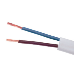 Przewód kabel linka miedziany płaski 2x1 (OMYp) 300/300V