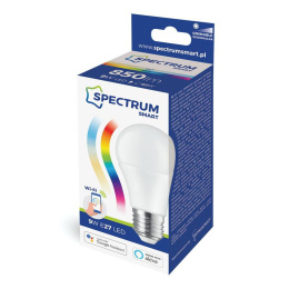 Spectrum SMART inteligentna żarówka LED GLS 9W E-27 Wi-Fi RGBW CCT DIMM