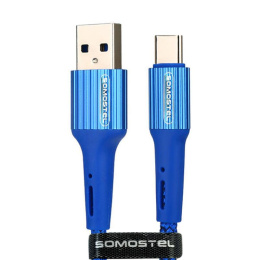 Somostel Przewód USB typ-C 3,6A QC3.0 1m niebieski
