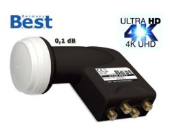 LNB Quad BEST HG 404 Ultra Black 0,1dB Best
