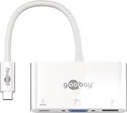 Adapter USB-C na VGA + USB-C z PD + USB3.0 Goobay Goobay