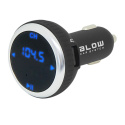 Blow zestaw głośnomówiący Bluetooth 4.2 / Transmiter FM z ładowarką 2.1A + pilot