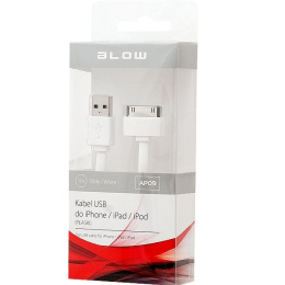 Blow AP09, kabel/przewód do iPhone/iPad/iPod płaski 1m