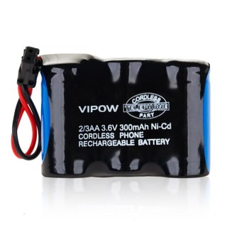 Akumulator Vipow 2/3AA 3,6V 300mAh Ni-CD