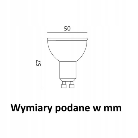 Kobi premium żarówka lampa LED z ceramiką 10W GU10 6000K 900LM MR16 zimny biały