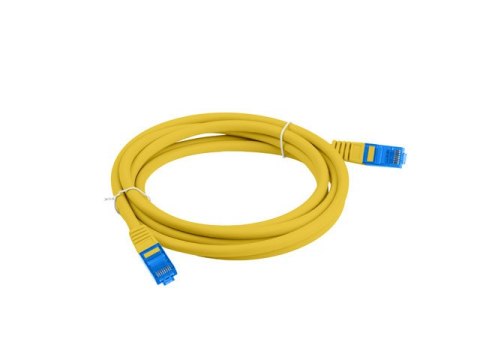 PATCHCORD KAT.6A S/FTP LSZH CCA 0.5M ŻÓŁTY FLUKE PASSED LANBERG