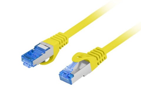 PATCHCORD KAT.6A S/FTP LSZH CCA 0.5M ŻÓŁTY FLUKE PASSED LANBERG