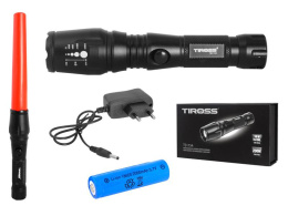 Tiross TS-1154 latarka akumulatorowa 10W ZOOM CREE 10W T6XML