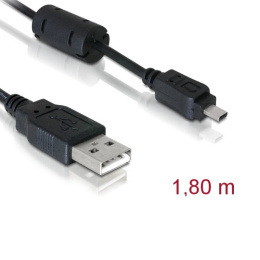 Delock przewód kabel komputer laptop USB 2.0 - 8pin UC-E6 do aparatu Nikon 1,8M