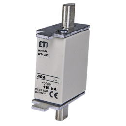 ETI wkładka bezpiecznikowa 40A NH000 gG 500V AC WT-00C 004111434