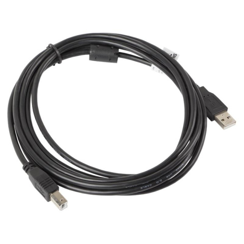 Lanberg przewód kabel USB 2.0 A - B do drukarki, 3M, czarny, ferryt