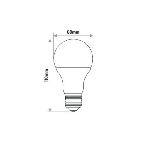 INQ żarówka lampa LED 7W E27 3000K 470LM kulka ciepło biała