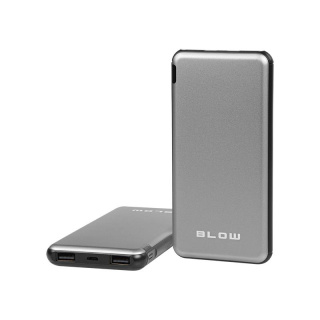 Blow PB20A Power Bank 2x USB, 2x2,1A, 20000mAh, srebrny