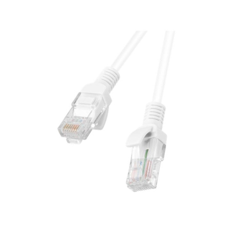 Lanberg patchcord, skrętka, przewód, kabel internetowy kat. 6, 5M, RJ45, 8P8C, biały