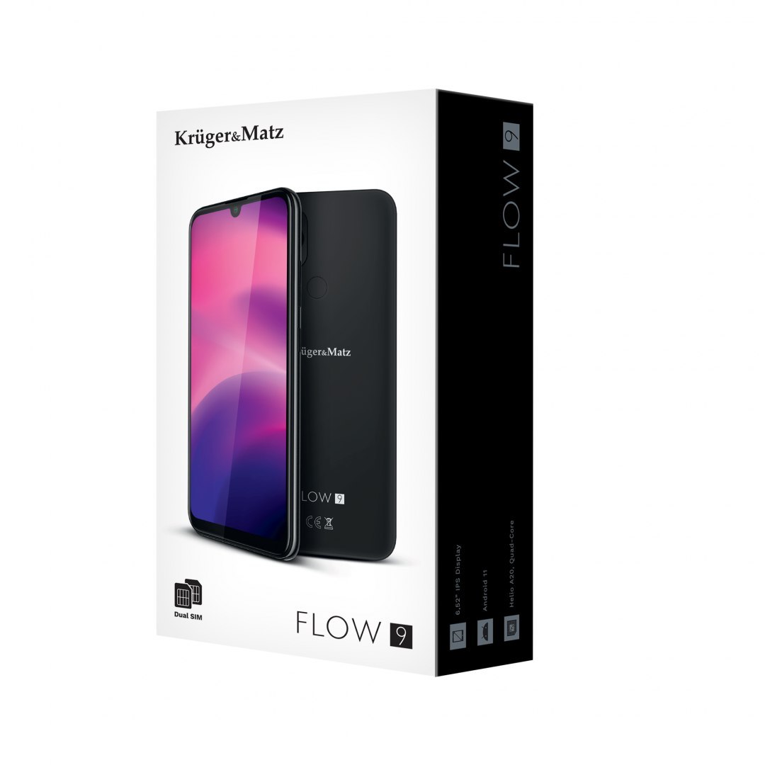 Krüger&amp;Matz Smartfon Kruger&Matz FLOW 9 Black