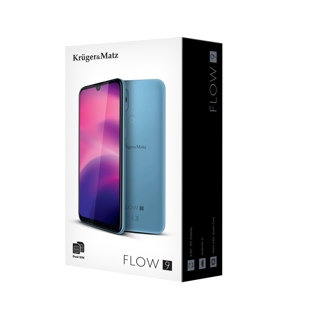 Krüger&amp;Matz Smartfon Kruger&Matz FLOW 9 Light Blue