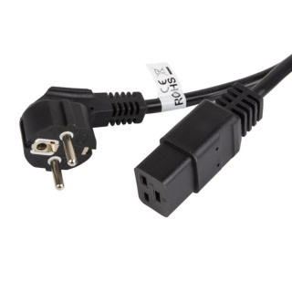 Przewód kabel zasilający do UPS serwera 16A 230V C19 1,8m Lanberg