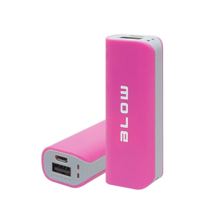 Blow Power Bank Pink, przenośna bateria 1xUSB 4000 mAh PB11