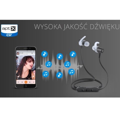 Kruger&Matz bezprzewodowe słuchawki douszne, dokanałowe M5 białe Bluetooth 4.0