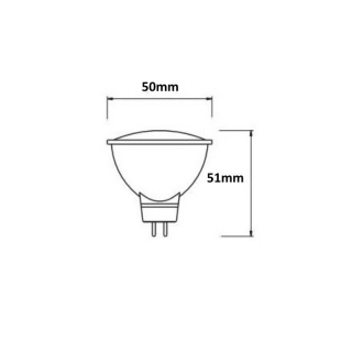 INQ żarówka lampa LED 5W GU5,3 4000K 400LM MR16 biała neutralna