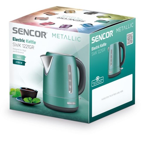 Sencor SWK 1221GR czajnik elektryczny 1,2L, 2150W, zielony