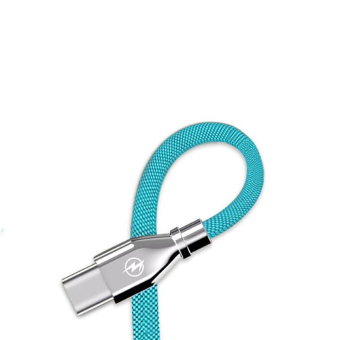 Nafumi przewód kabel USB typ A - C, QC 3.0, 3A, 1M, miętowy