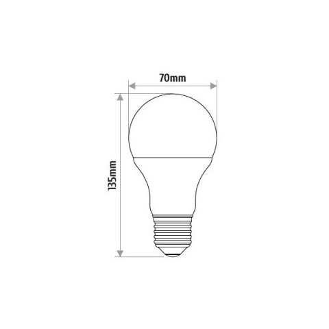 INQ żarówka lampa LED 18W E27 3000K 1500LM kulka ciepło biała