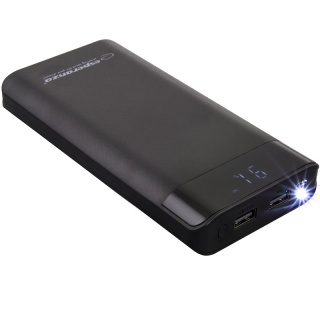 Esperanza EMP120K PHOTON Power Bank przenośna bateria 17400 mAh 2xUSB + latarka