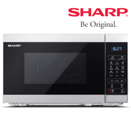 Sharp YC-MG02E-S Kuchnia mikrofalowa 800W + grill 1000W 20L