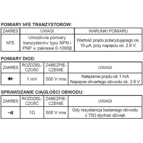 Uni-T Uniwersalny miernik cyfrowy z pomiarem temperatury, pojemności kondensatora, indukcyjności UT70A