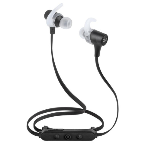 Kruger&Matz bezprzewodowe słuchawki douszne dokanałowe M5 czarne Bluetooth 4.0