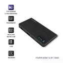 Qoltec Power Bank Slim 10000mAh, LCD, czarny