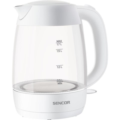 Sencor SWK7300WH czajnik szklany, 1,7L, 2200W, biały