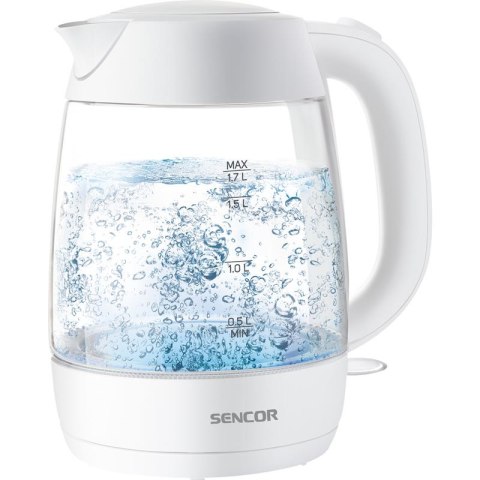 Sencor SWK7300WH czajnik szklany, 1,7L, 2200W, biały