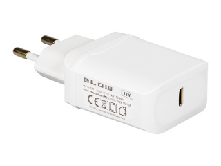 Szybka ładowarka sieciowa USB typ-C 18W BLOW