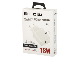 Szybka ładowarka sieciowa USB typ-C 18W BLOW