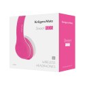 Krüger&amp;Matz Bezprzewodowe słuchawki nauszne dla dzieci Kruger&Matz model Street Kids , kolor różowy