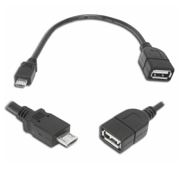 LTC LX8384, kabel/przewód USB gniazdo A-wtyk micro USB 15cm