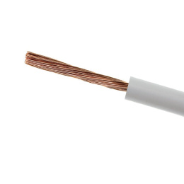 Przewód kabel linka miedziany okrągły 1x1 (LgY) 300/500V biały