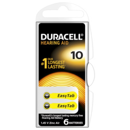 Duracell bateria cynkowo - powietrzna do aparatów słuchowych 10 1,45V