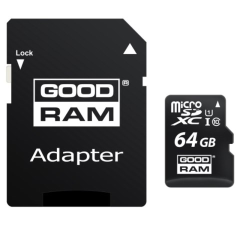 Goodram karta pamięci 64GB micro SD 10 UHS I + adapter