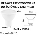 OZZO INEZ 1M oprawa oświetleniowa natynkowa sufitowa okrągła tuba biała na GU10, MR16