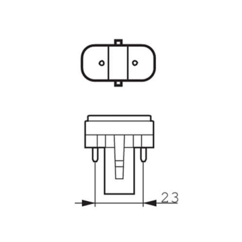 Philips Master świetlówka kompaktowa G23 (2-pin) 9W 4000K PL-S 2P