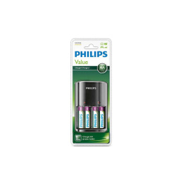 Philips Ładowarka do akumulatorów AA/AAA z akumulatorami 4xAA 2100mAh