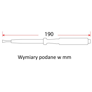 Próbnik, wskaźnik napięcia 230V, 190mm