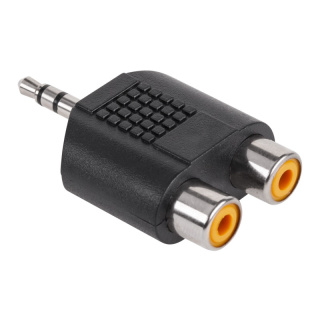 Przejście wtyk Jack 3.5mm - 2 x gniazdo RCA