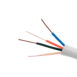 Przewód kabel domofonowy drut miedziany okrągły 4x0,5 (YTDY) 100V