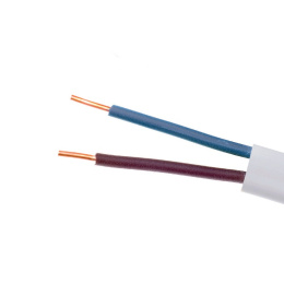 Przewód kabel drut miedziany płaski 2x1,5 (YDYp) 450/750V