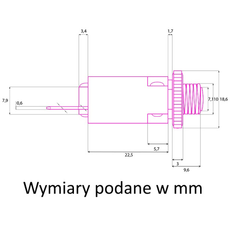 Wyłącznik termobimetaliczny MR1 250V AC, 32V DC 10A