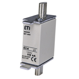 ETI wkładka bezpiecznikowa 63A NH000 gG 500V AC WT-00C 004111436